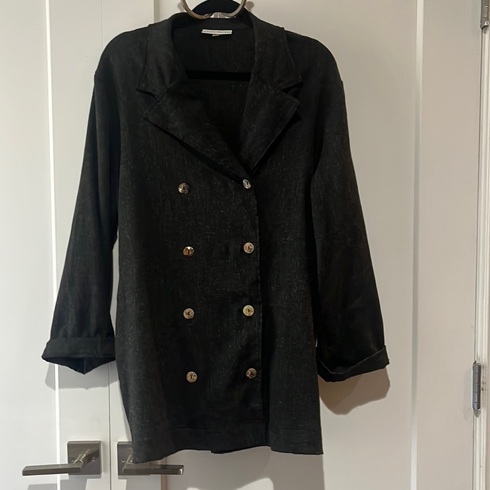 Bryn Walker Large Gray Beautiful Jacket Coat